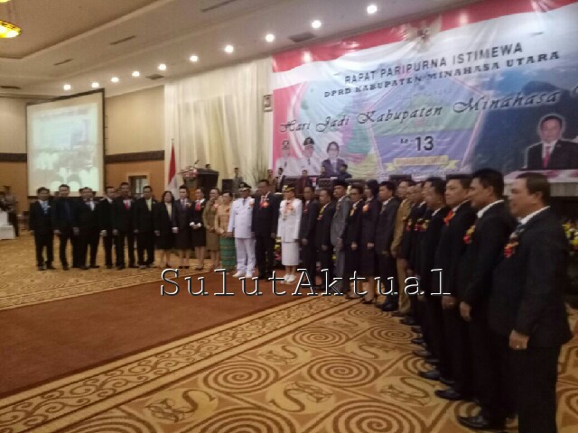 Gubernur Sulut Olly Dondokambey, Bupati, Wabup, bersama Pimpinan dan Anggota Dekab Minut